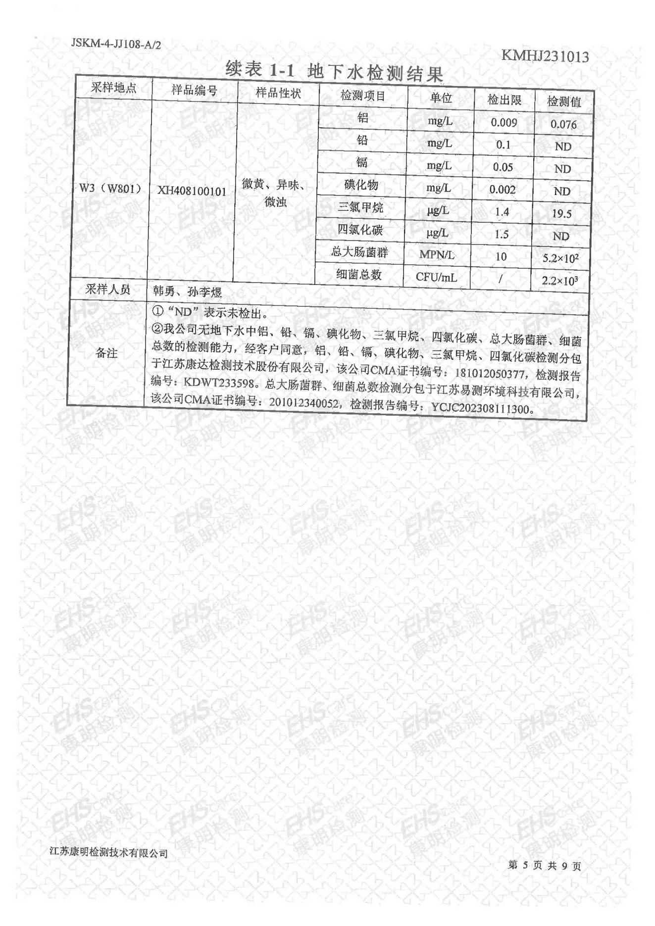 地下水檢測報(bào)告(圖5)